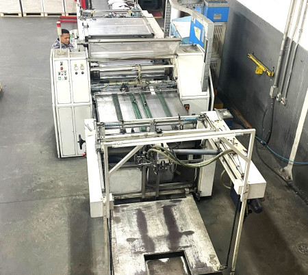 LAMINADORA INDUSTRIAL AUTOMÁTICA, PAPERPLAST DRAY, ITALIANA, ANO 2006 (ÚNICO DONO) FORMATO FOLHA INTEIRA, MAX. 1020 x 1140 MM, MIN.210 x 250 MM, C/ DESTAQUE AUTO, BOPP FOSCO/BRILHO, VELC. ATÉ 70 METROS P/MIN, EQUIPAMENTO EM PRODUÇÃO, VALOR R$ 165.000,00