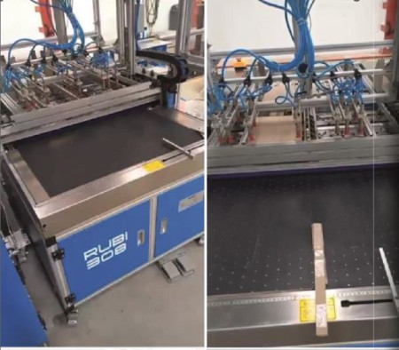 MÁQUINA P/ MONTAR CAPA DURA, SEMI-AUTOMÁTICA, MARCA RUBI 308, ANO 2023 (ÚNICO DONO) FORMATO CAPA MAX. 800 X 450 MM, FORM. MIN. 140 X 140 MM, ESPESSURA 1-5 A 4 MM, EQUIPAMENTO MUITO NOVO, POUCO USO, VALOR R$ 110.000,00